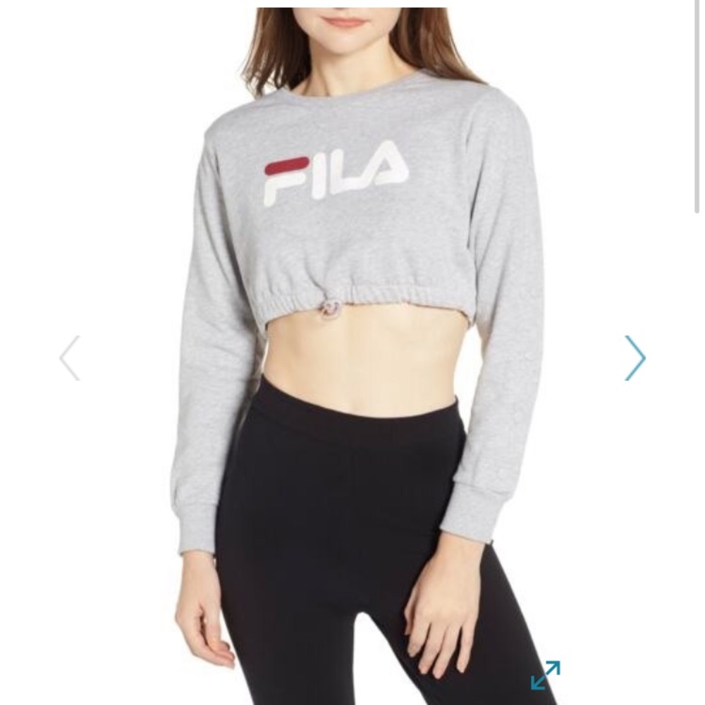 FILA Crop Sweatshirt Sz M